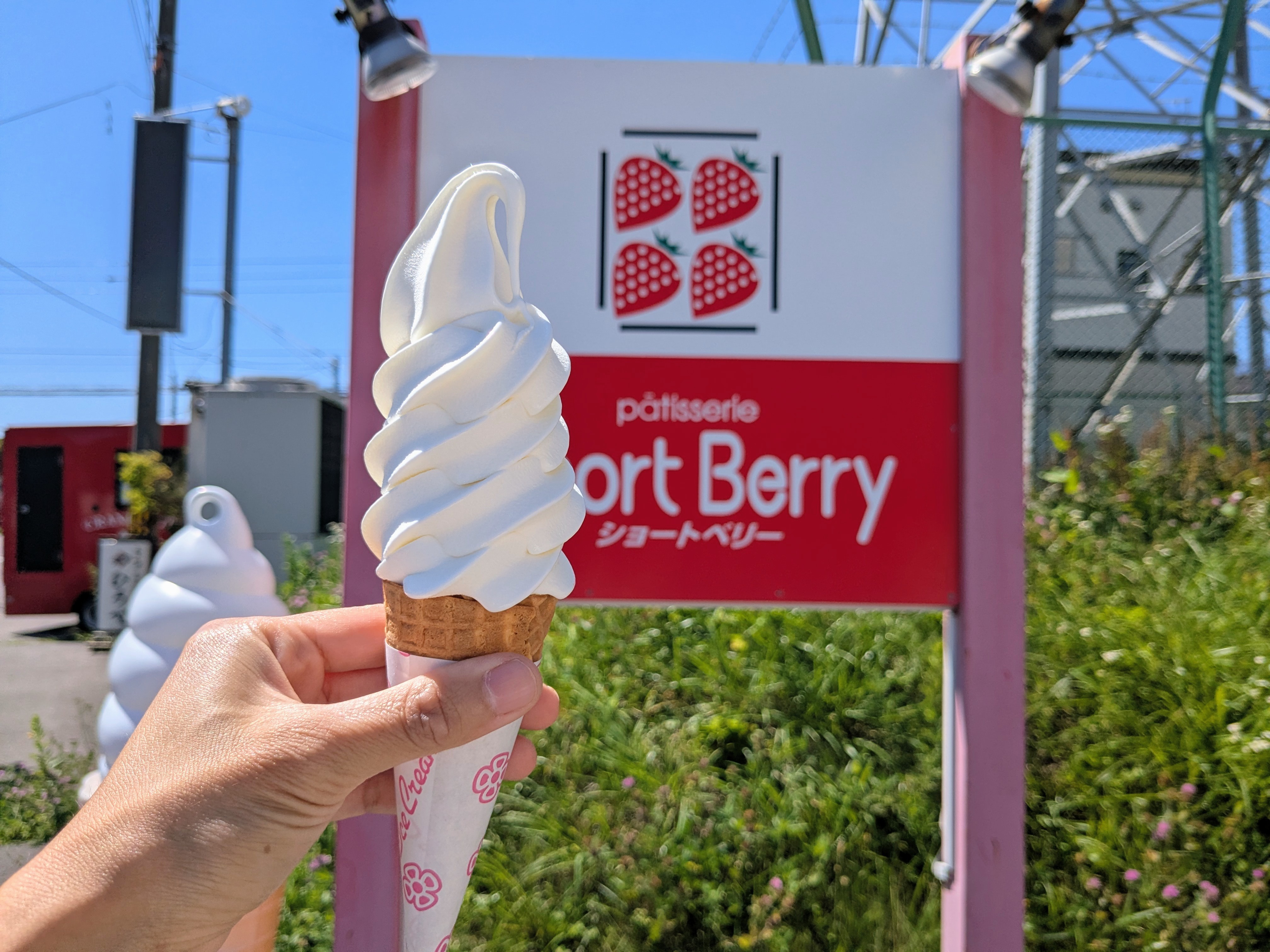 函館 ショー―トベリー ソフトクリーム